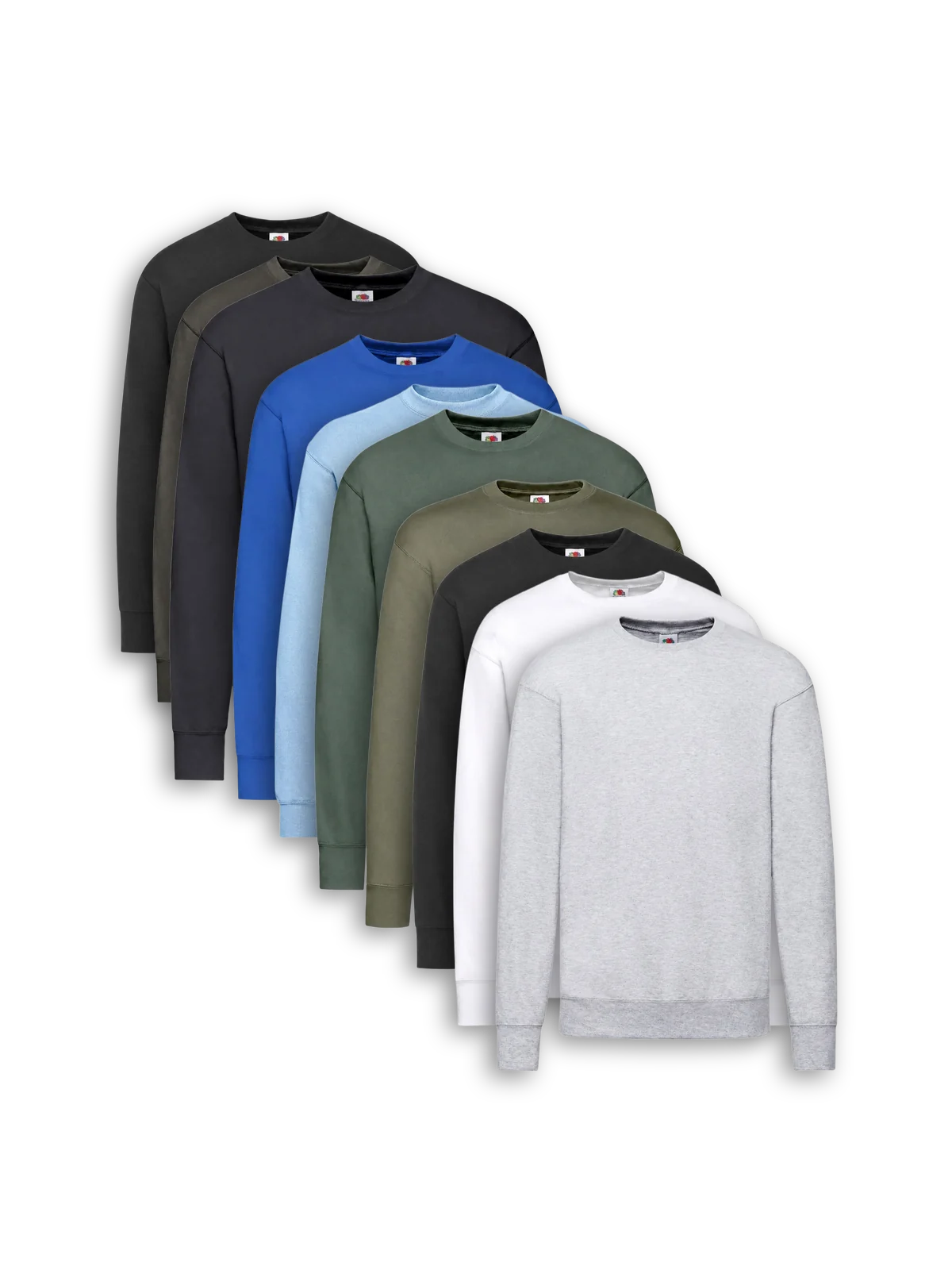 10-pack Rundhalsad sweatshirt