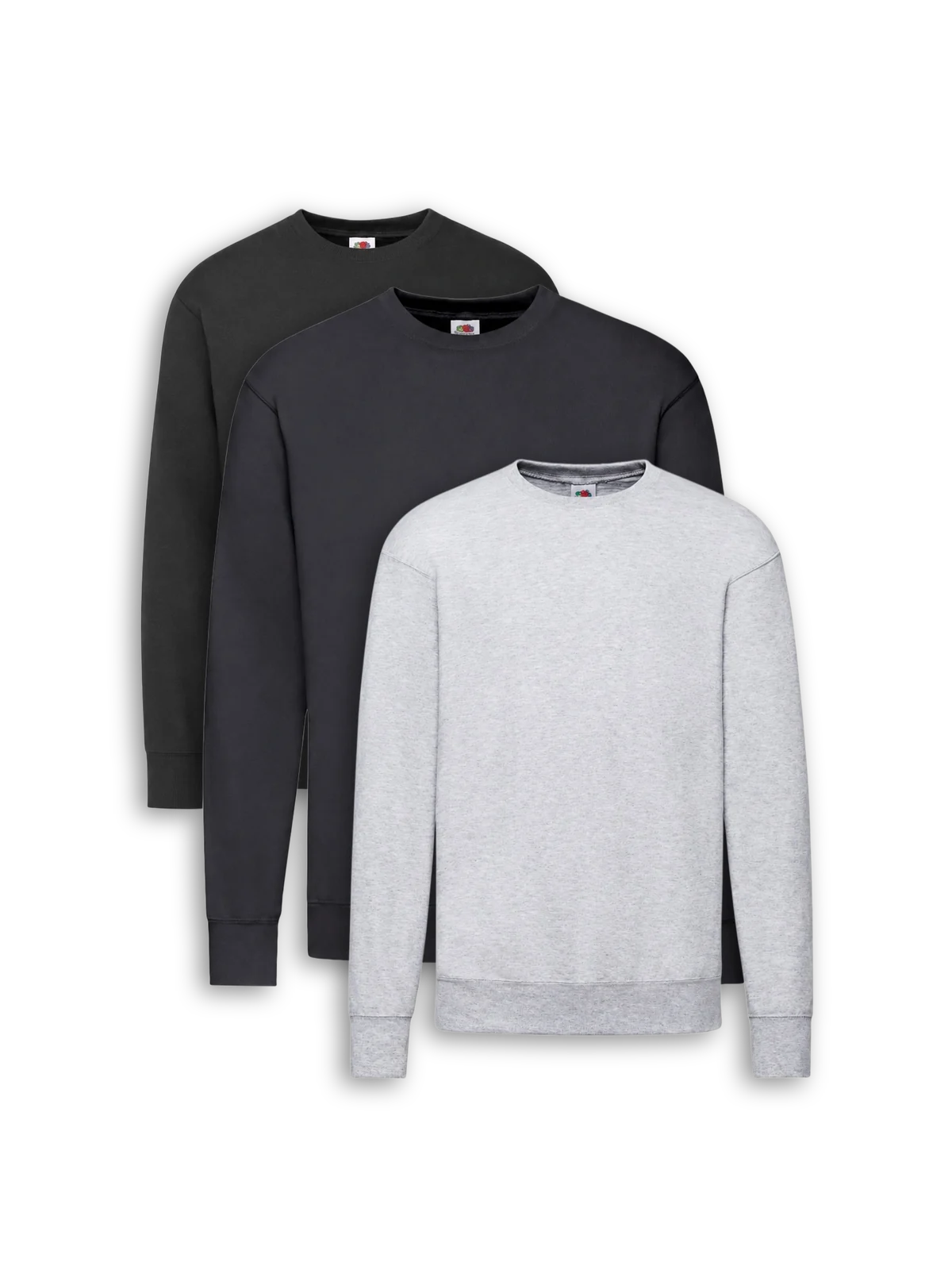3-pack Rundhalsad sweatshirt